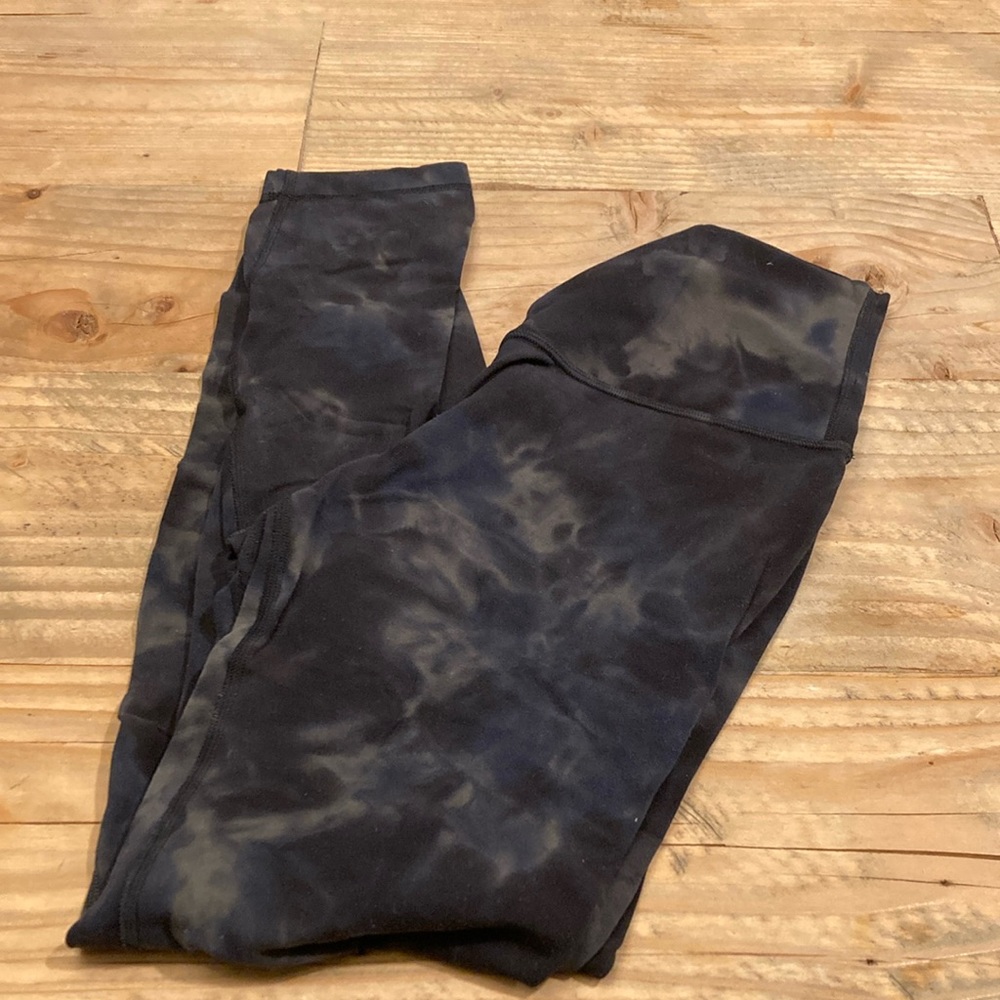 lululemon athletica Black Tie-Dye Leggings